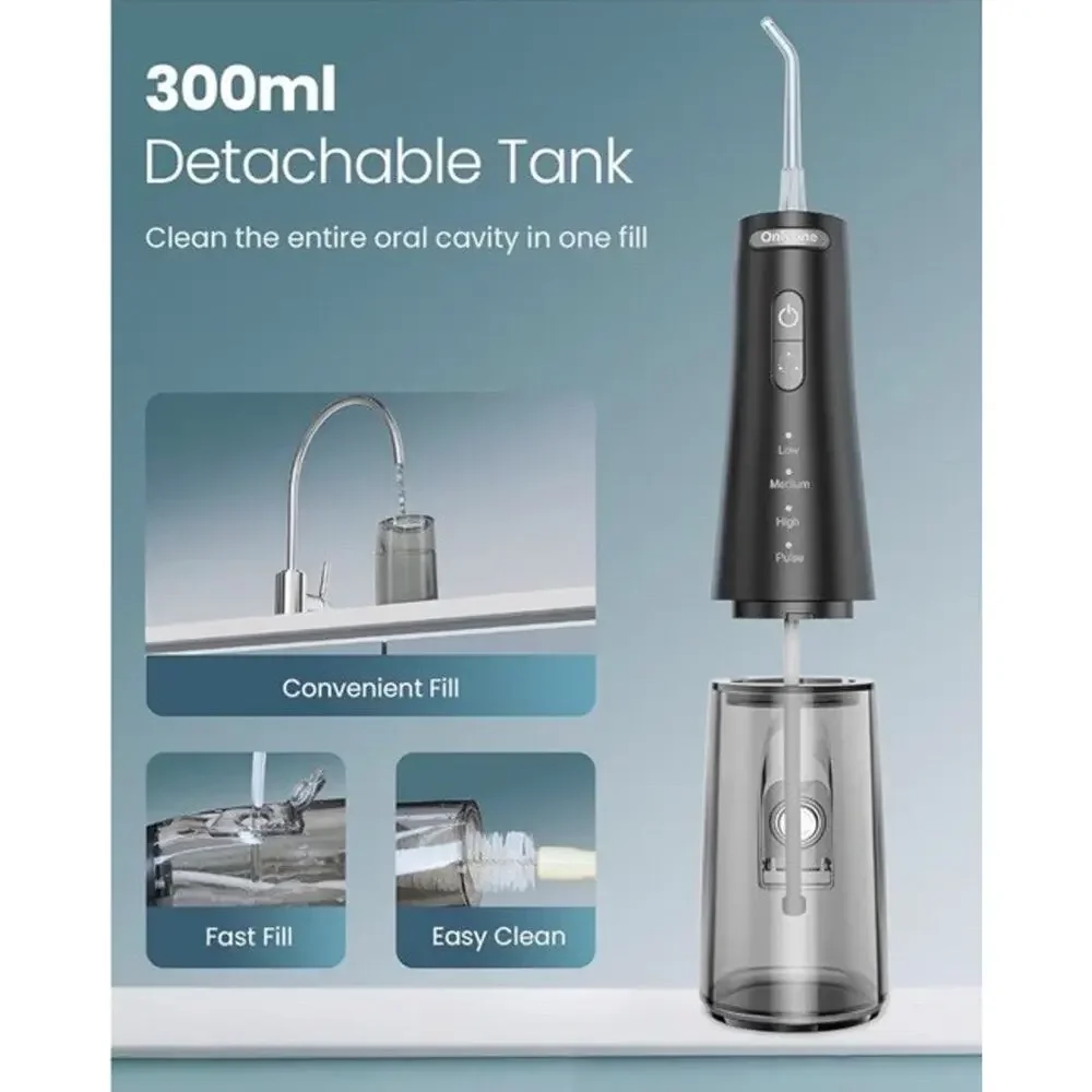 Onlyone‎ Water Dental Flosser Cordless Portable Rechargeable IPX7 Waterproof